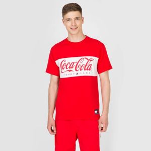 Tommy Hilfiger pánské červené tričko Coca Cola - XXL (696)
